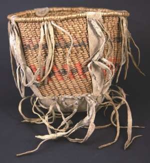 Apache Burden Basket circa 1890, 6 inches tall by 7 inches wide