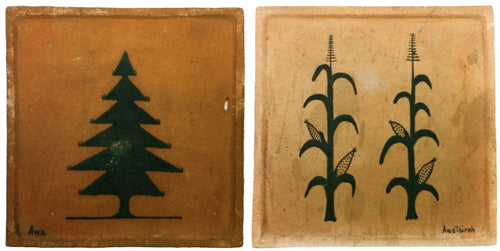Awa Tsireh (San Ildefonso, 1898-1995) scenery tiles, 5