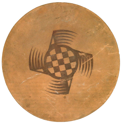 Awa Tsireh (San Ildefonso, 1898-1995) abstract design tile, 20.5