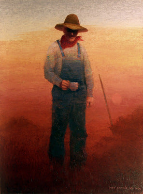 Gary Ernest Smith, Coffee Break, Oil on Canvas, 40" x 30"