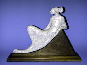 Shirley Thomson-Smith, Delona, Bronze Edition of 35, 11" x 2 " x 11" 