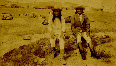 A. F. Randall, Natches and Geronimo, c. 1886, 4.25" x 7.25"