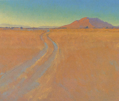 Glenn Renell, Sulphur Springs Track, oil, 9.75 x 11