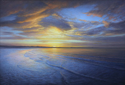 P. A. Nisbet, Dawn, Sea of Cortez, Oil on Canvas, 36" x 52"