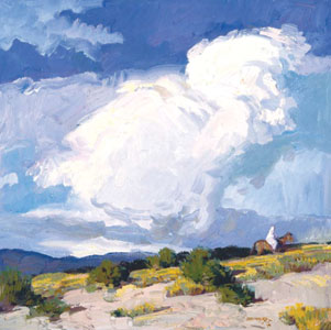 John Moyers, Monsoon Season, oil, 30" x 30"