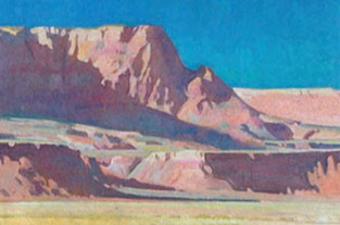 Ray Roberts, Vermilion Cliffs, oil on canvas, 20"x30"