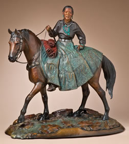 Star Liana York, To Market, Bronze Edition of 35, 25.5" x 25" x 10"