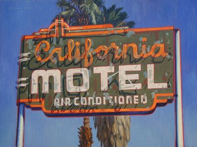 Dennis Ziemienski, California Motel Oil on Canvas, 36" x 48"