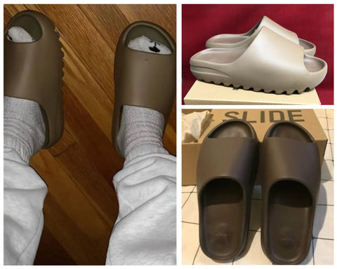 REP VERSION Earth Brown Yeezy Slide