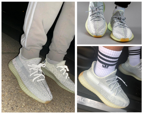 YEEZY BOOST 350 V2 YESHAYA (REFLECTIVE)  on foot