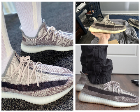 Zyon Yeezy Boost 350 V2 on foot
