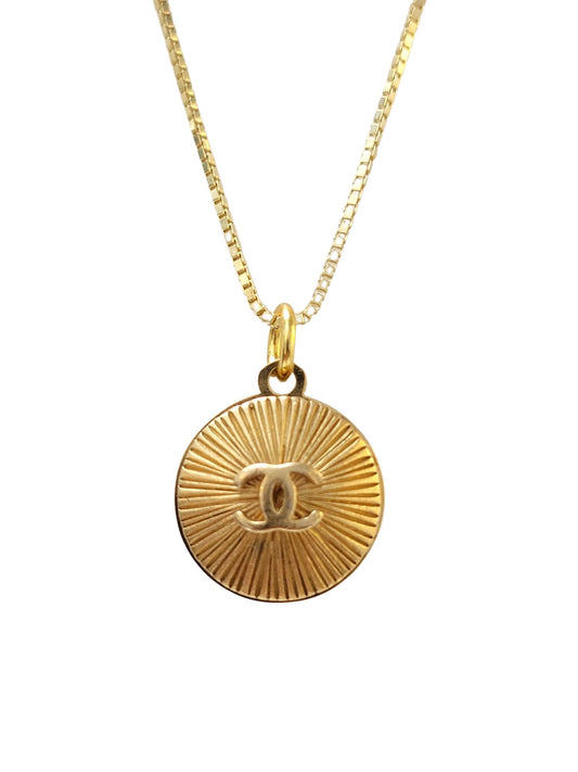 Gold LV Lock Necklace – Vintage Vogue Lux