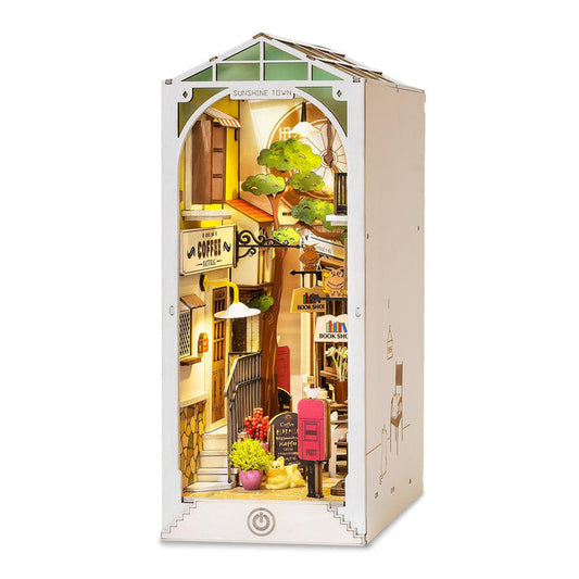 DIY Miniature Dollhouse Kit  Christmas Patio, plays Jingle Bells