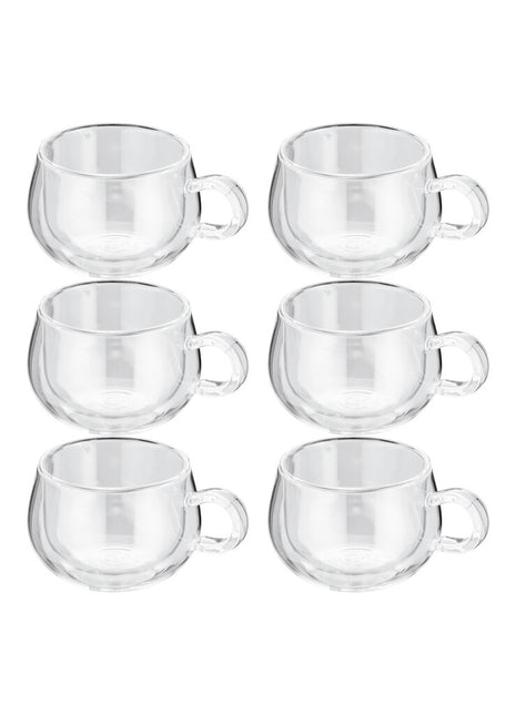 Judge Double Walled Latte Glass Set 275ml, 6 Piece