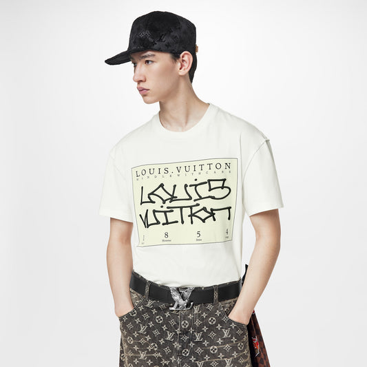 Auth Louis Vuitton Men's 22A LV Flower Tapestry Print T-shirt
