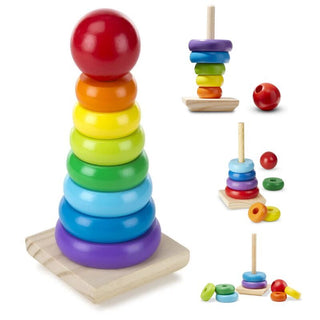 Stackable wooden tower - pyramid, Melissa & Doug