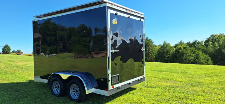 12' Enclosed Solar Powered Offgrid Self-Sufficient Trailer (Base Model)
