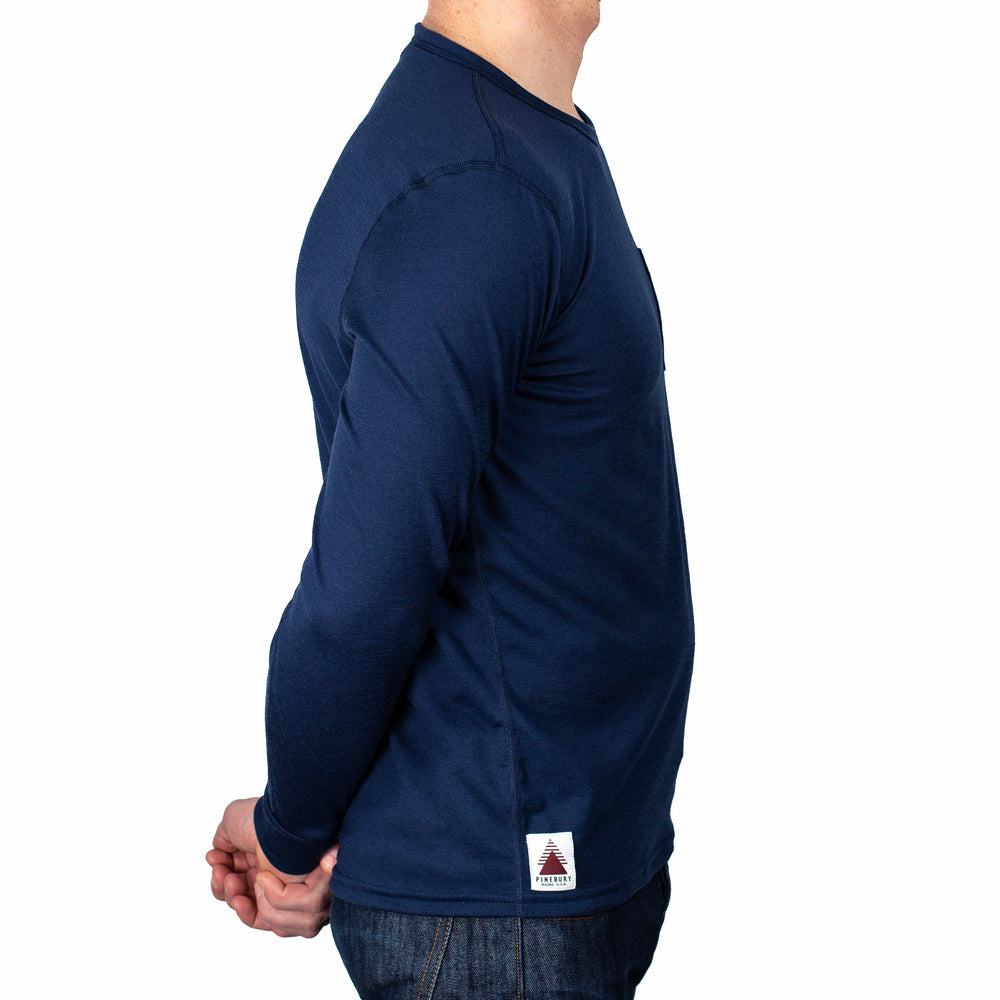 Mp Men's Seamless Long Sleeve Top Deep Blue Marl ⋆ Jjourdenais