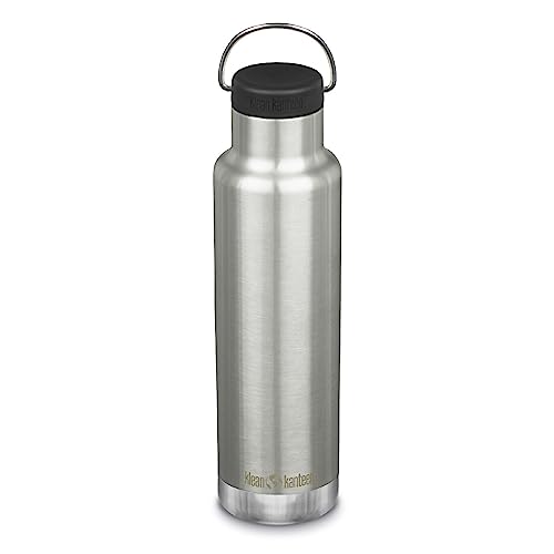 Klean Kanteen Insulated Classic 20oz (w/Loop Cap) Brushed Stainless