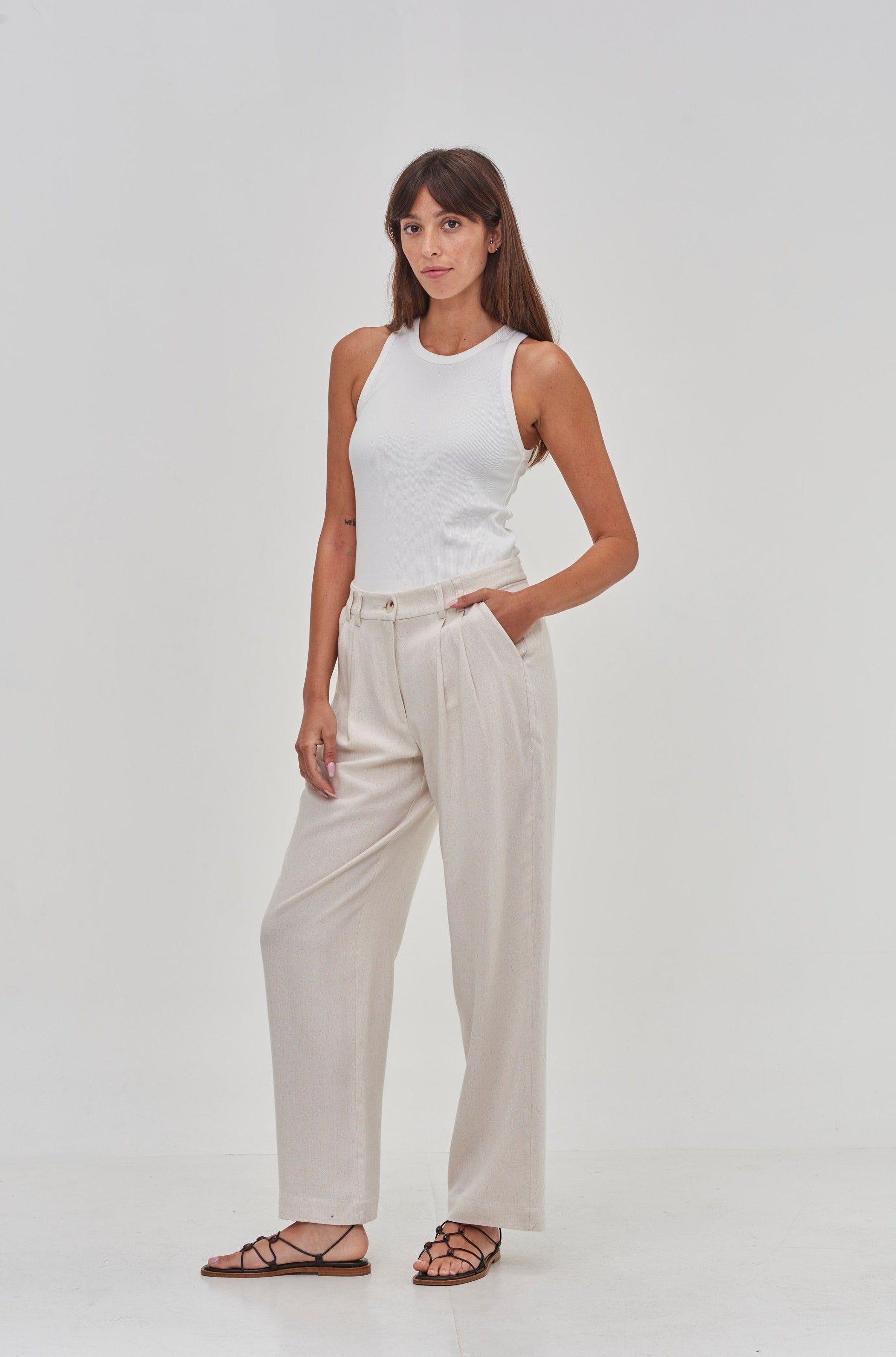 Noah Soft Pants Beige