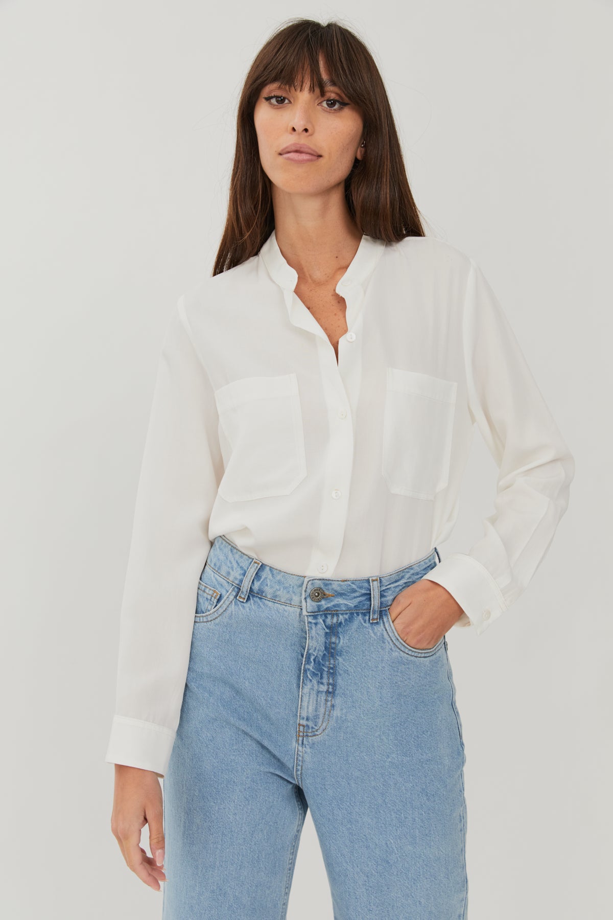 White Parton Blouse