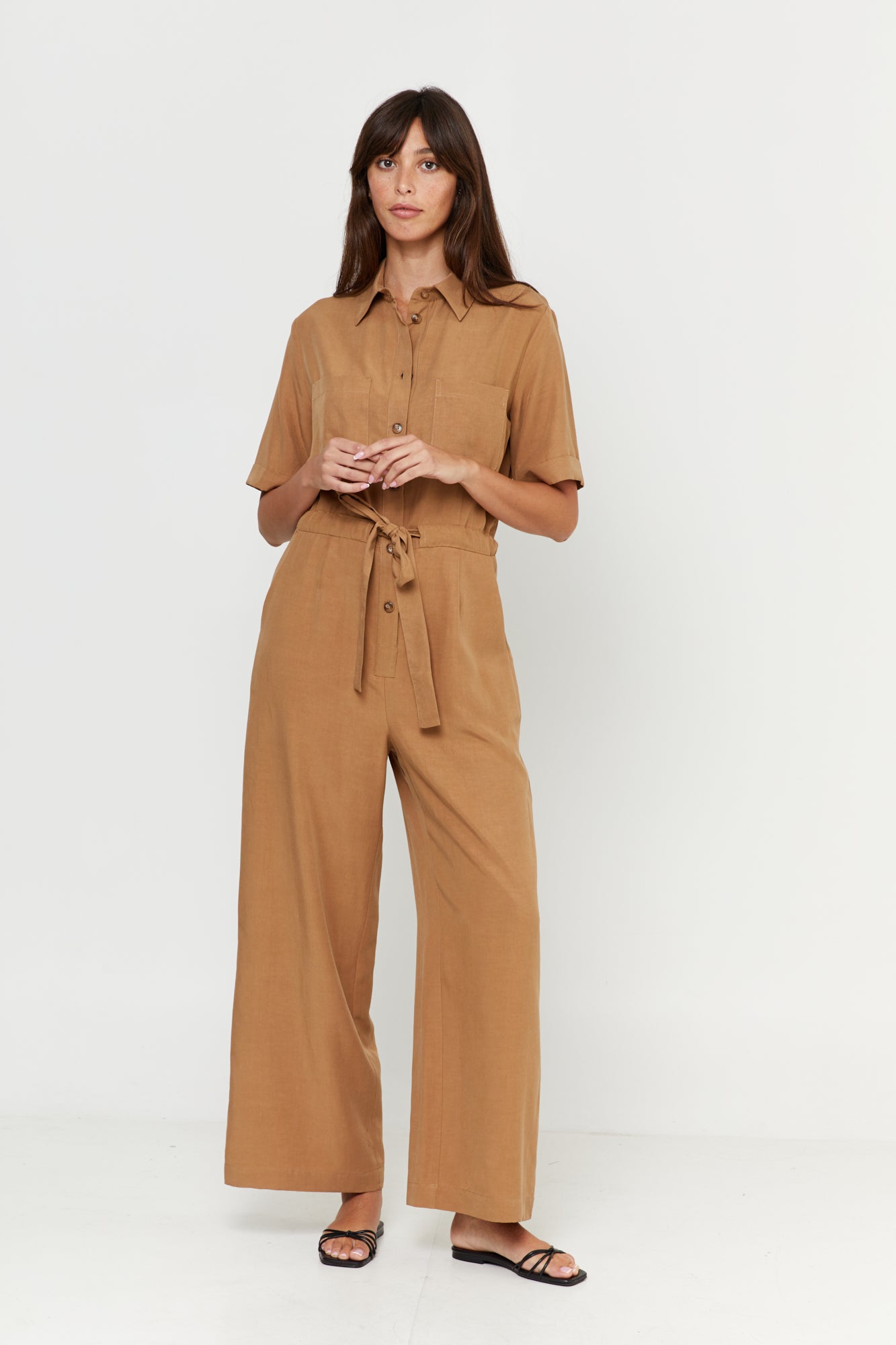 Ally Jumpsuit Tan