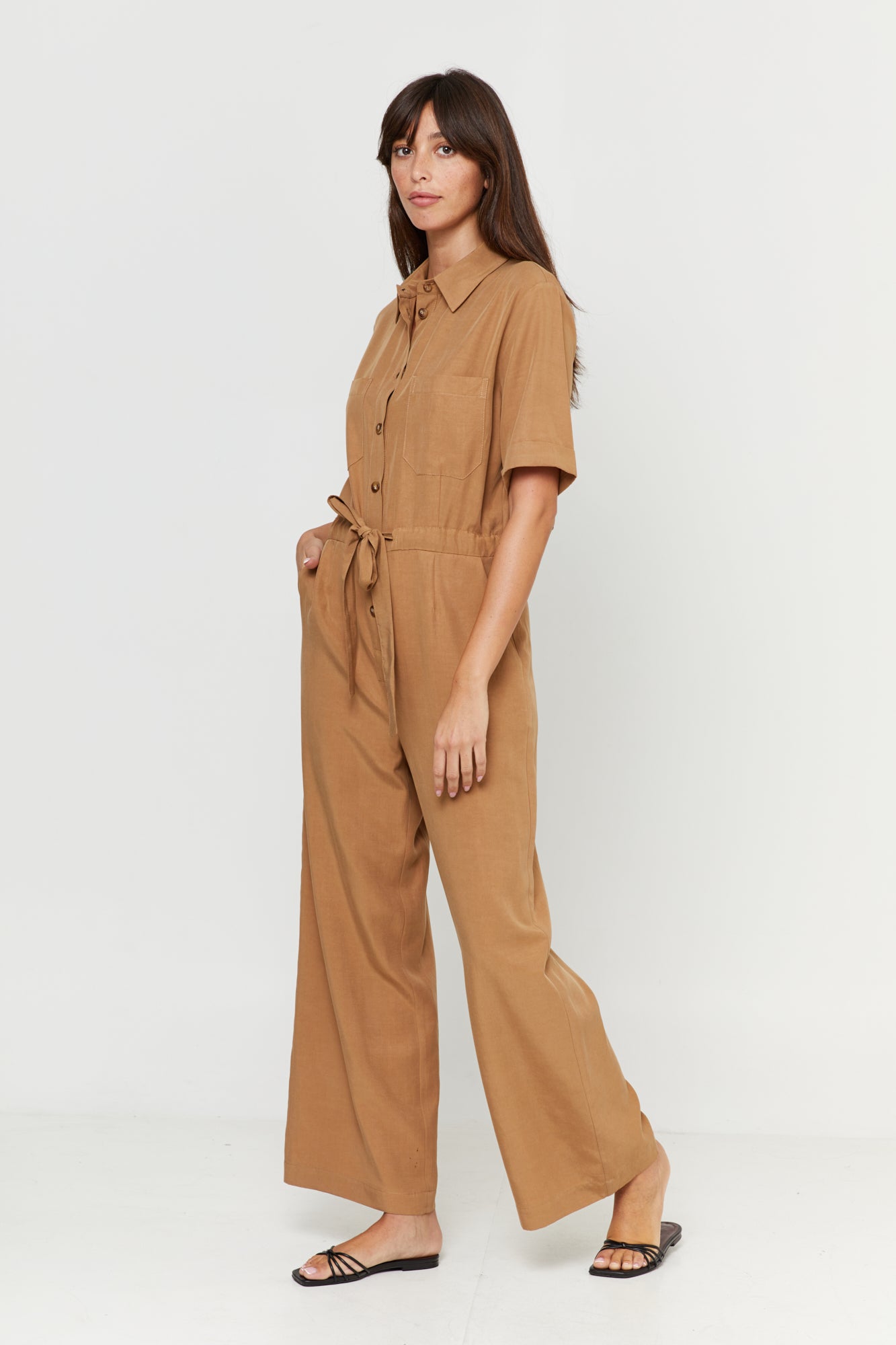 Ally Jumpsuit Tan