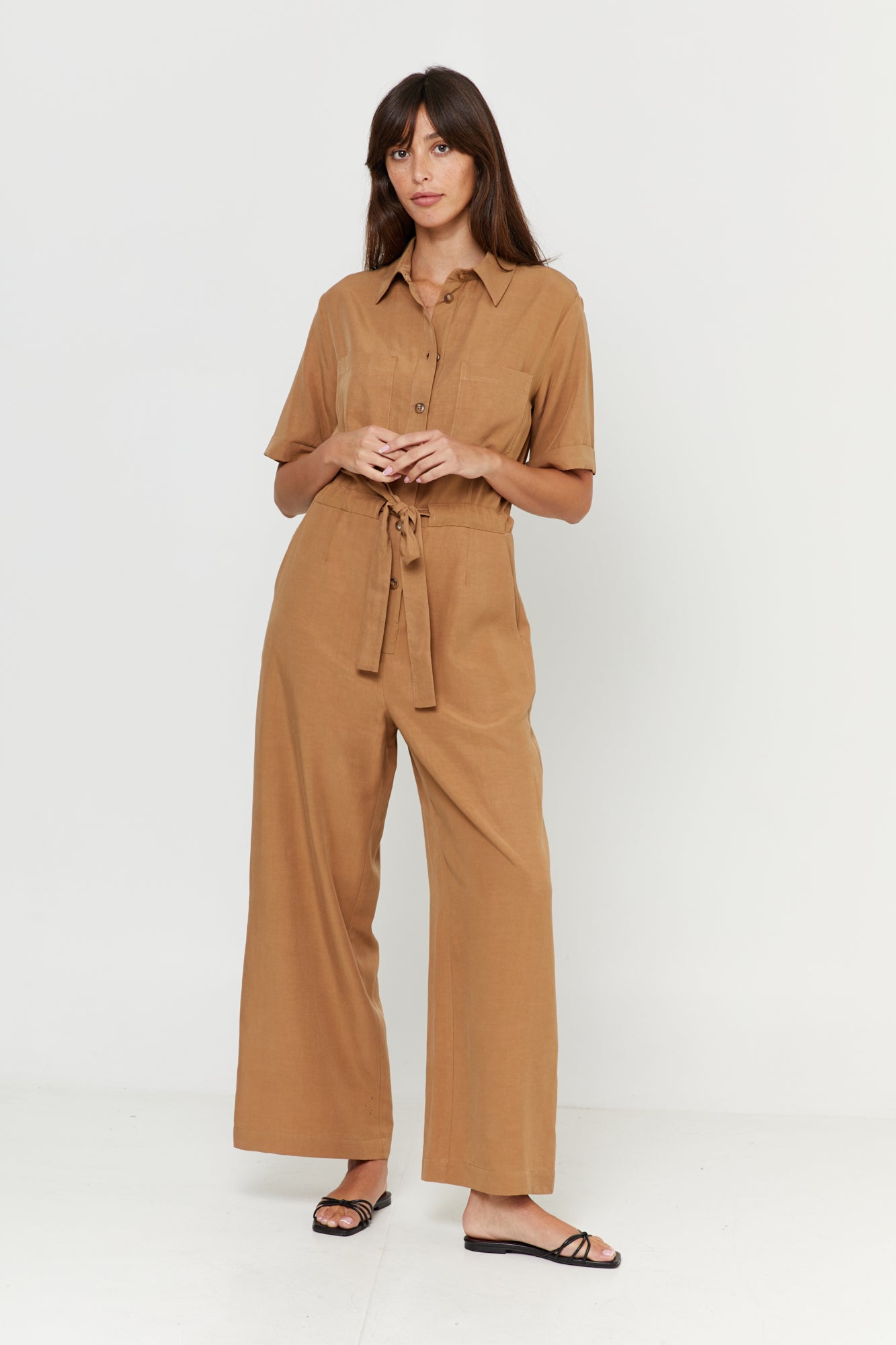 Ally Jumpsuit Tan