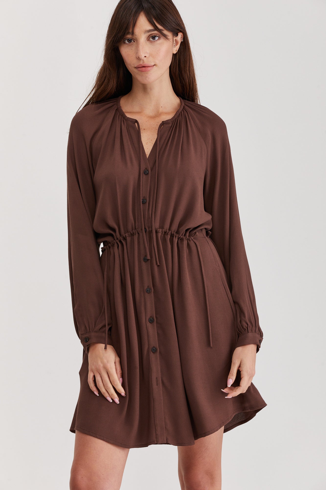 Nur Mini Dress Brown