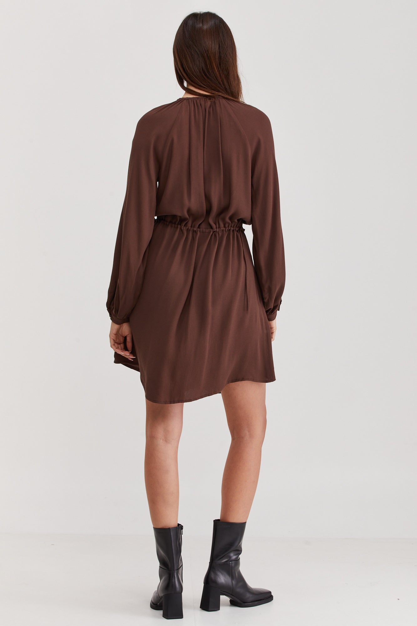 Nur Mini Dress Brown