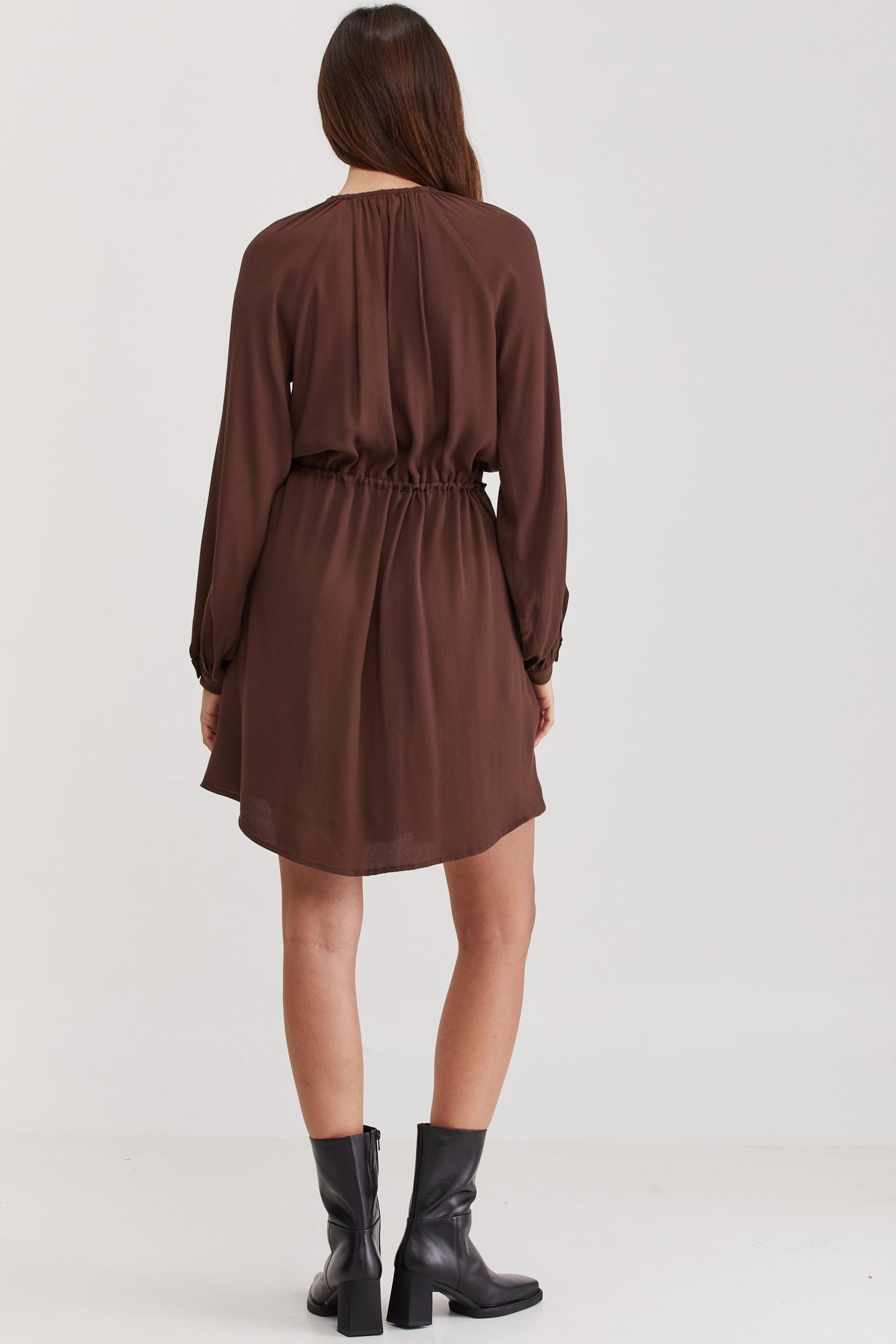 Nur Mini Dress Brown