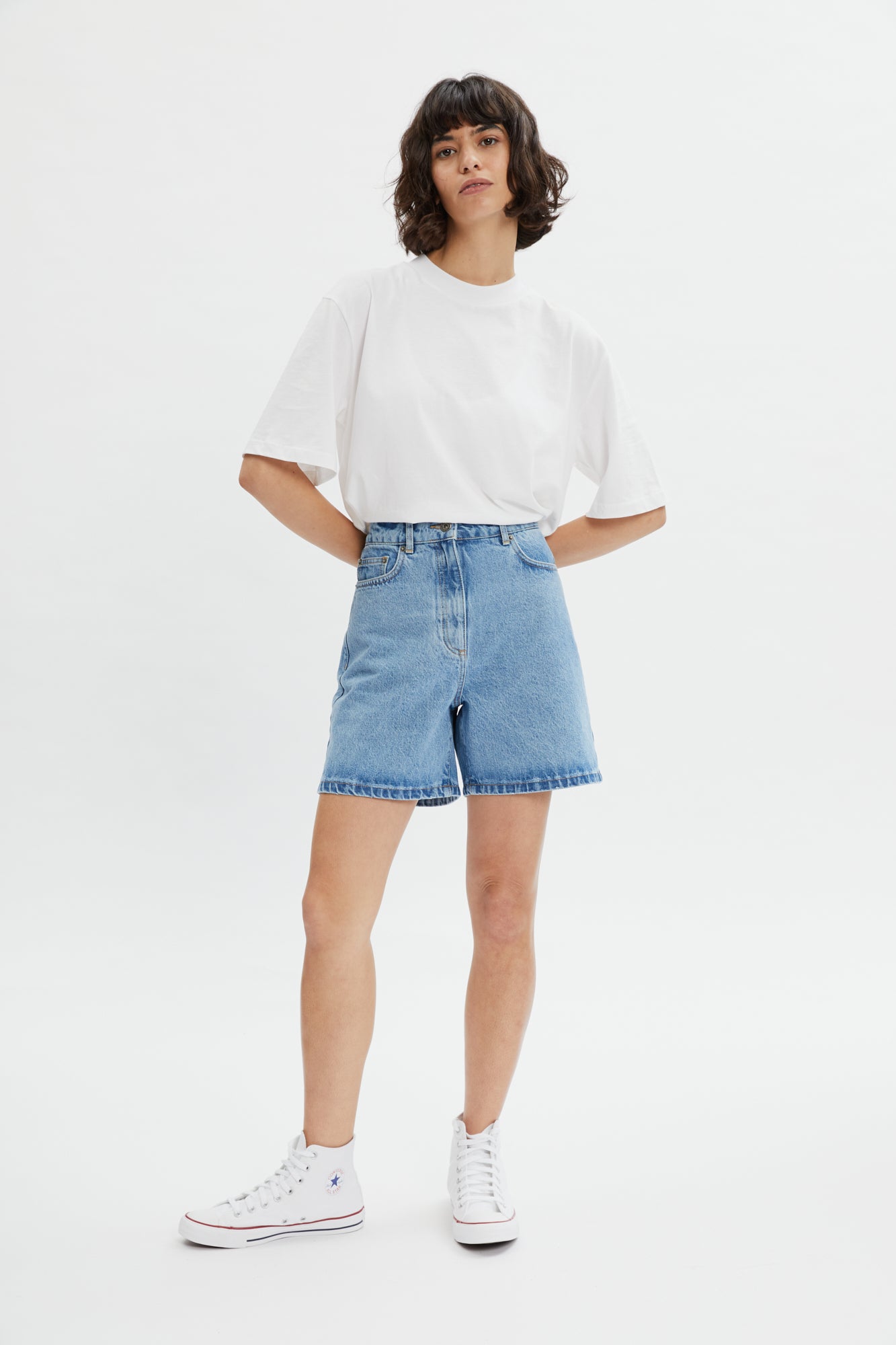 Short Denim Light Blue