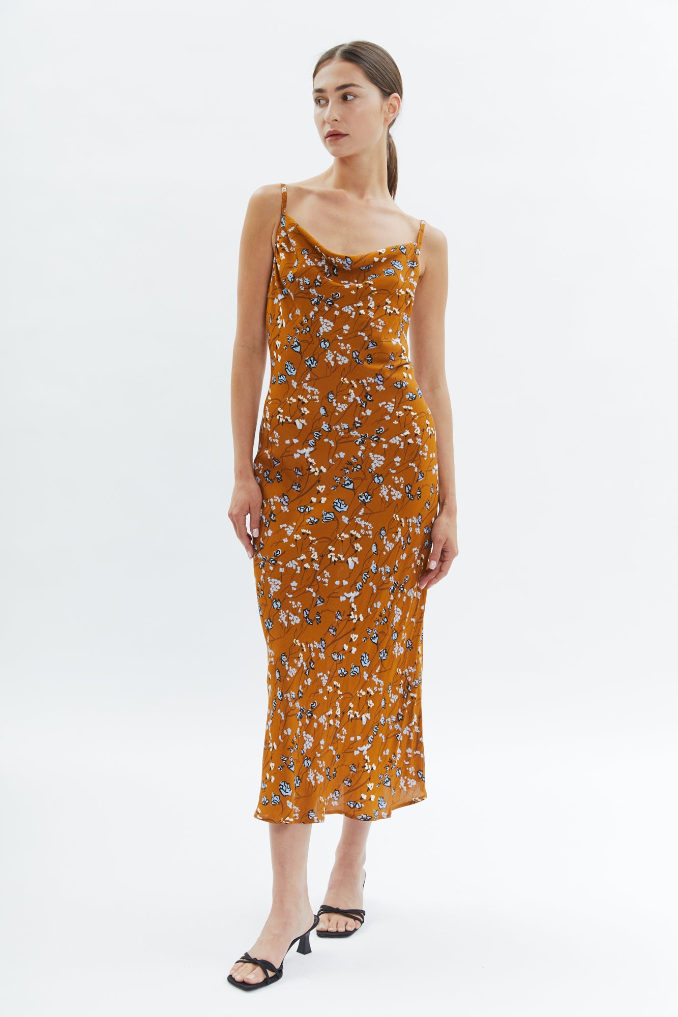 Margot Dress Caramel Floral