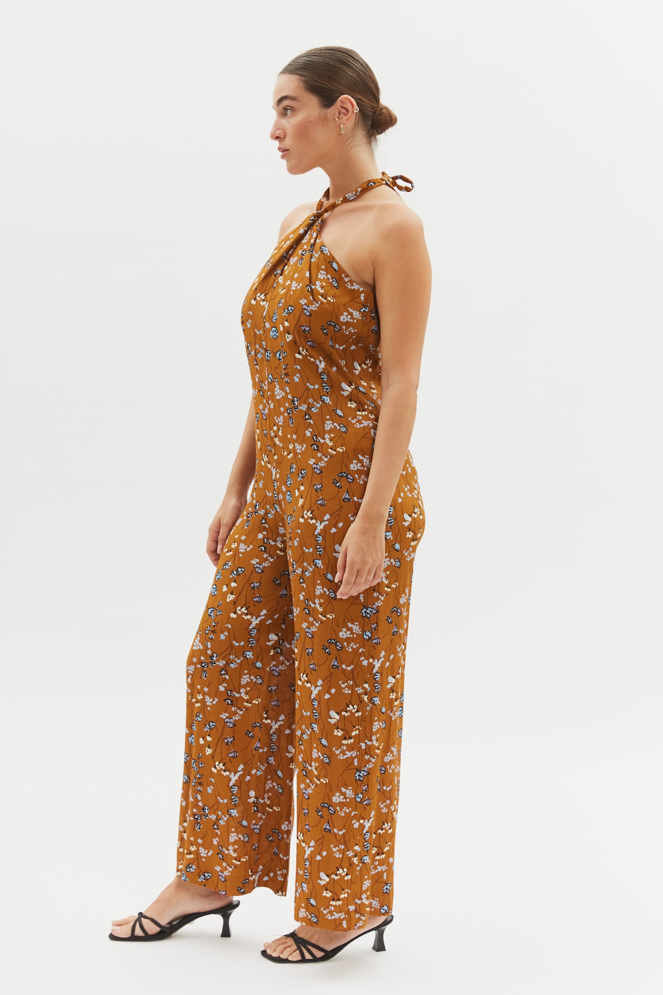 Charlotte Jumpsuit Caramel Floral