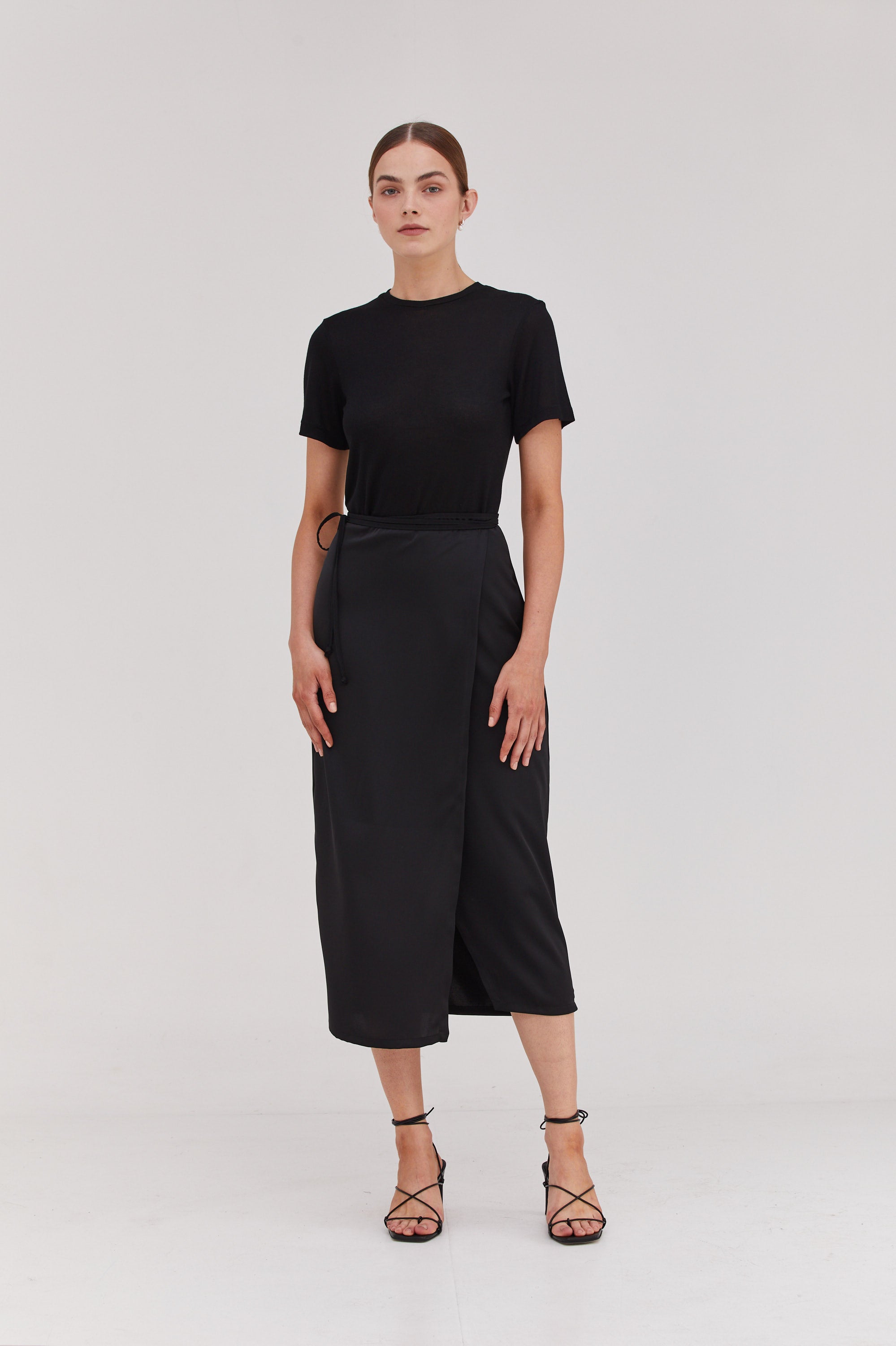 Mili Wrap Skirt Black