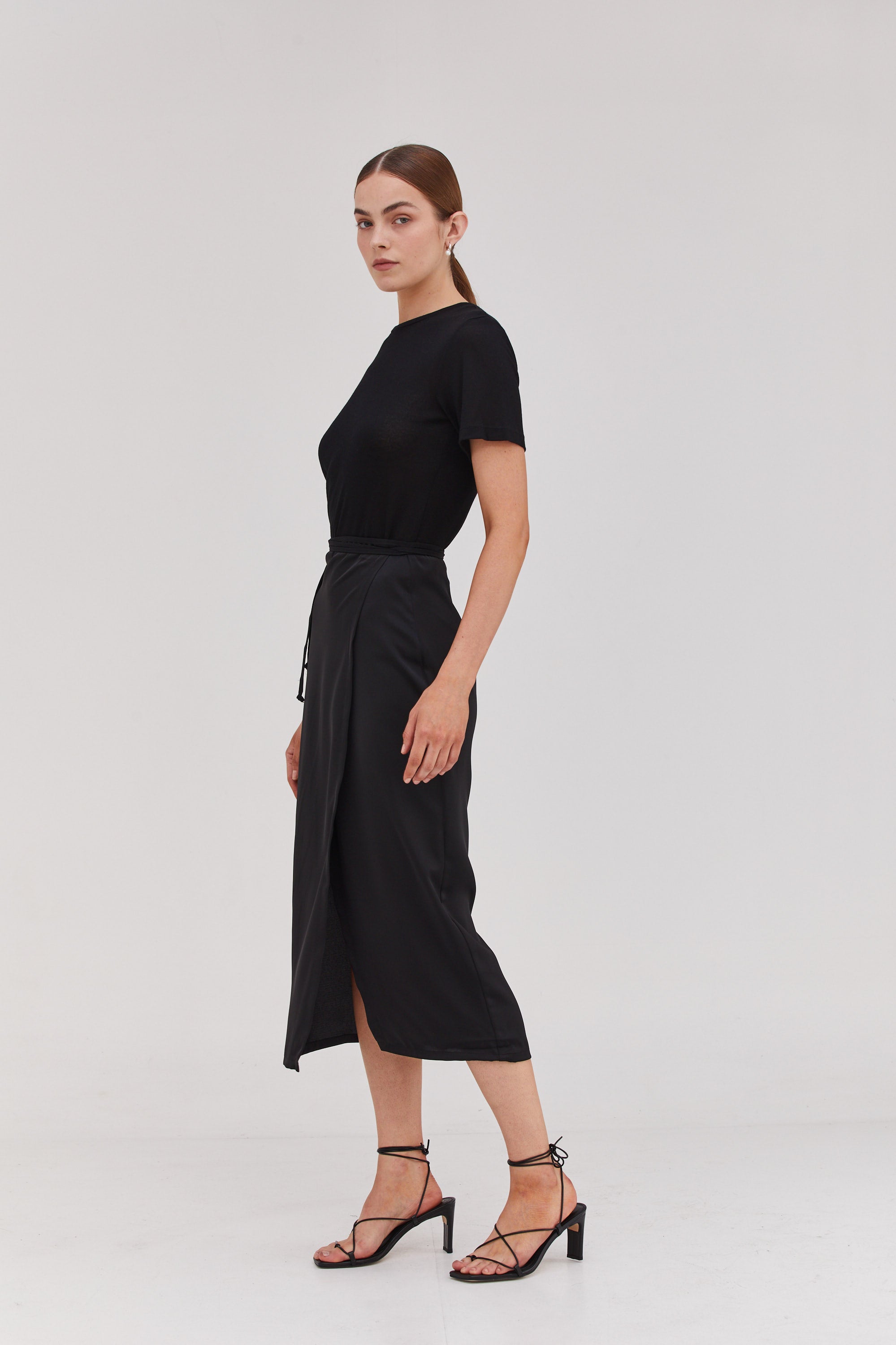 Mili Wrap Skirt Black