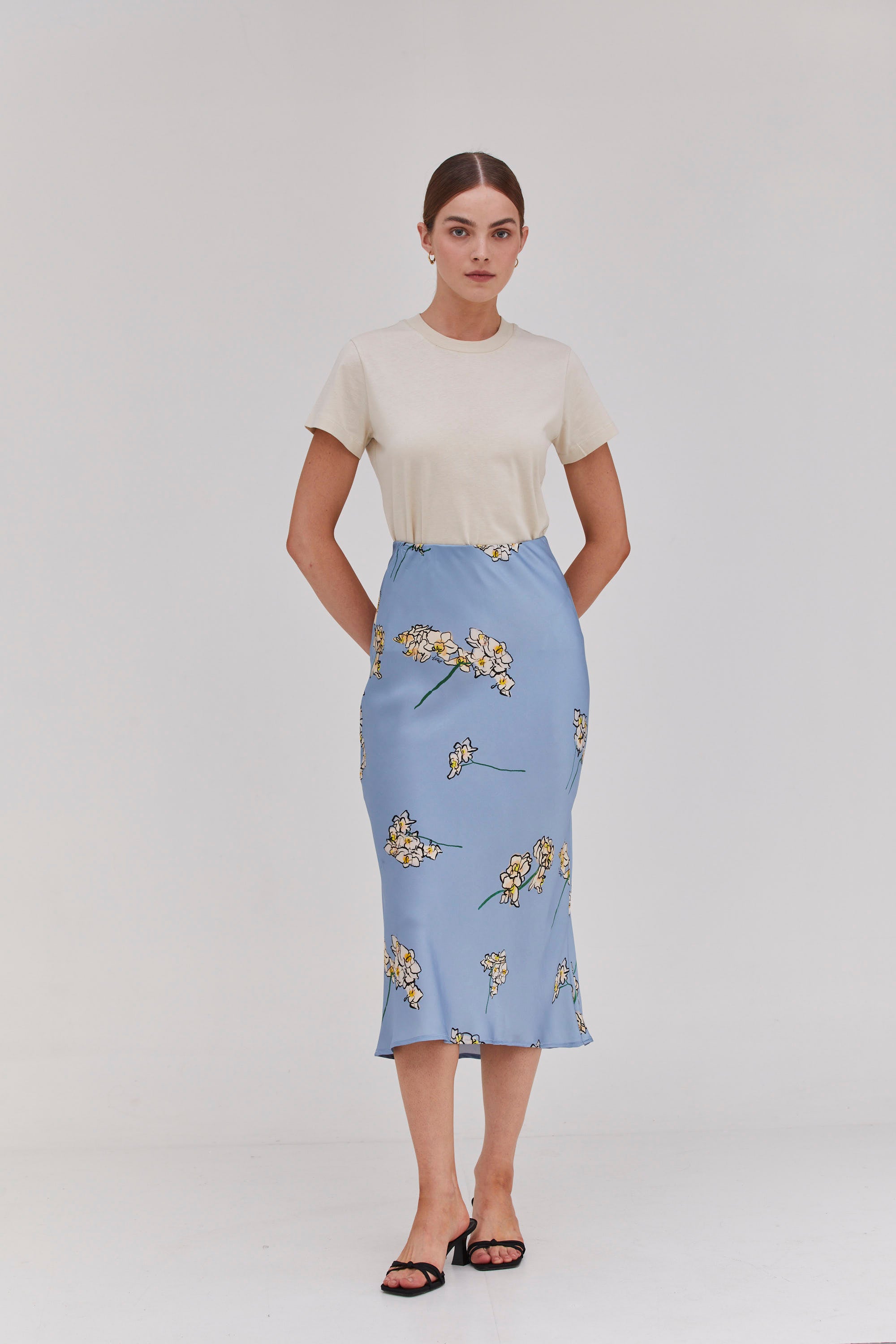 Light Blue Orchid Skirt