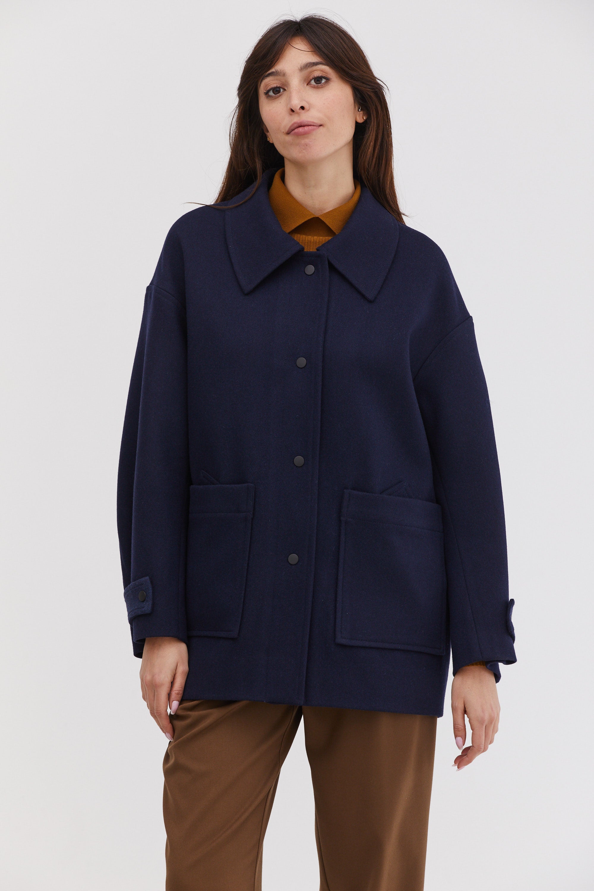 Joseph Wool Coat Dark Blue