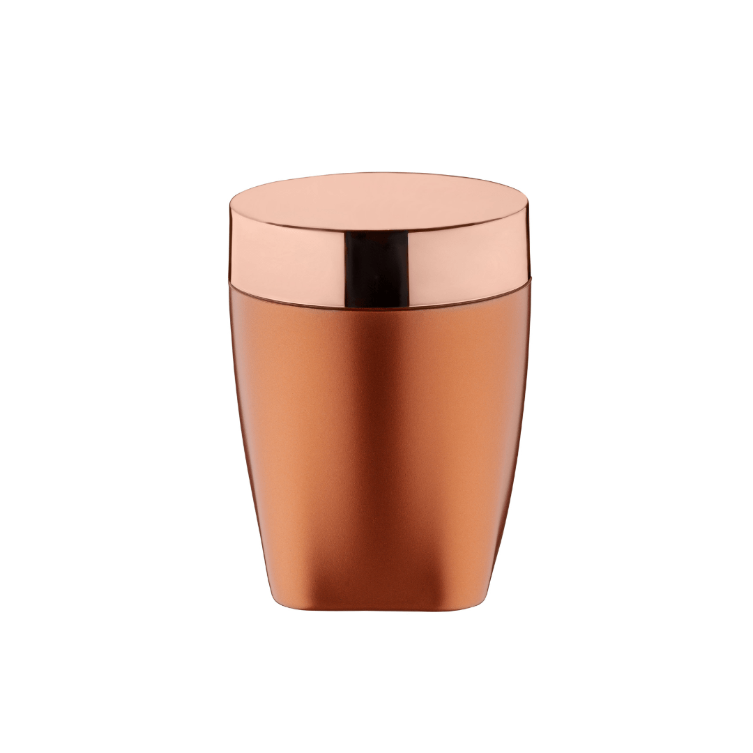 Porta Algodão e Cotonete Rose Gold 12cm