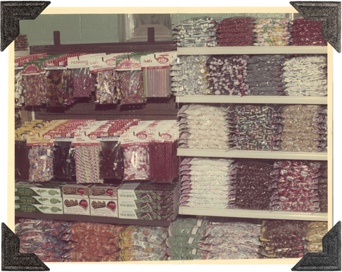 A Candy display from the 1950's