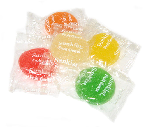 Sunkist Fruit Gems, manufactured by Jelly Belly Candy Co., are a candy classic and Kosher too.