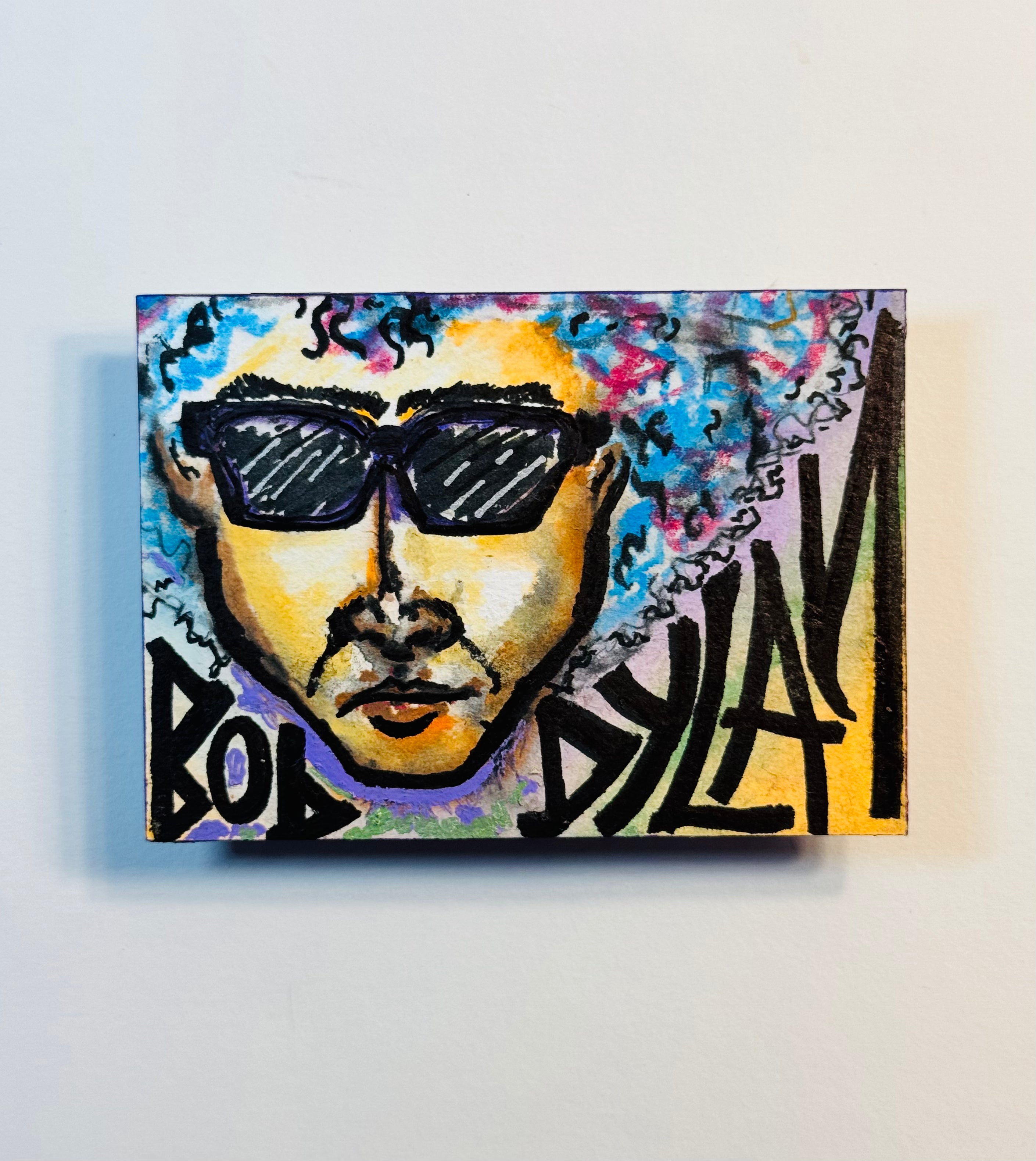 Art trading card (“…A New World” Bob Dylan 1965 1/1 Music)