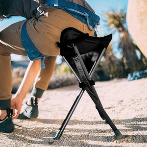 Portable Tripod Stool Folding Chair With Carrying Case for Outdoor Camping Walking Hunting Hiking Fishing Travel 28x28x36cm - lebenoutdoors - Camp Stool Tripod