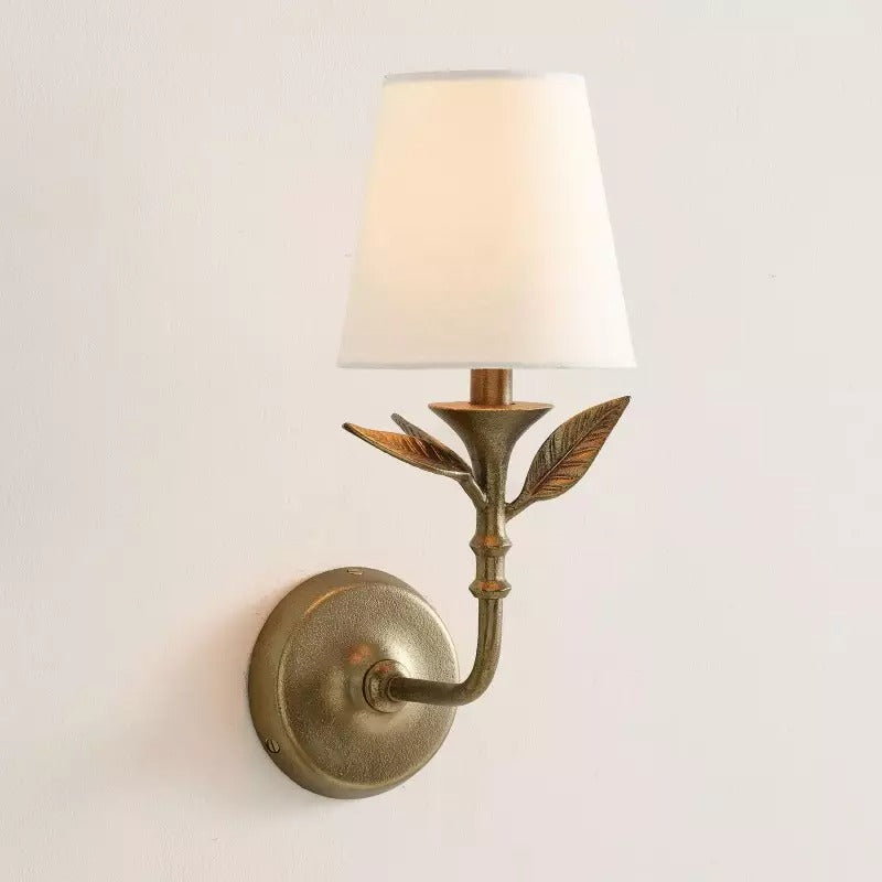 Celia Rustic Botanical Forged Iron Wall Sconce sku.webp__PID:daa0657e-6472-4d82-abf4-e45c105deed9