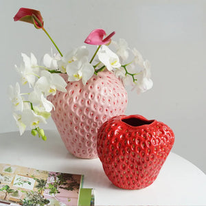 Strawberry Fields Forever - Ceramic Vase - The Perfect Hostess 