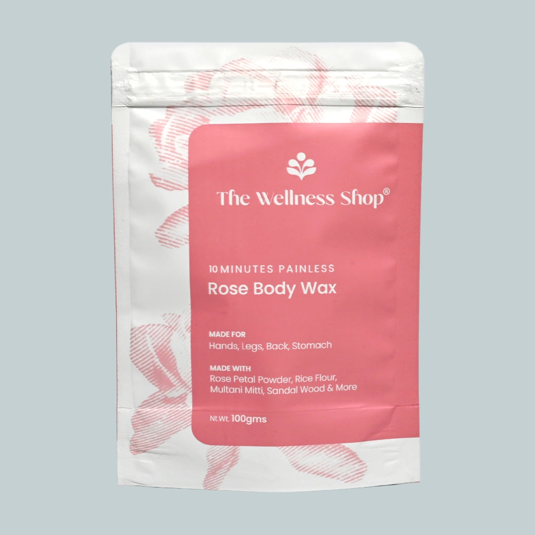 ROSE FACIAL WAX POWDER - 5 MINUTE PAINLESS HERBAL WAX POWDER