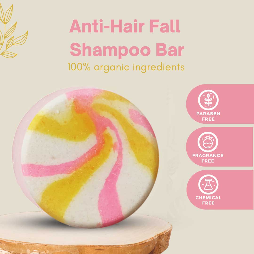 Buy AntiHairfall Shampoo Bar With Ginkgo Biloba  Shatavari Online  The  Wellness Shop