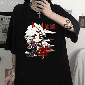 Genshin Impact: T-shirt Arataki Itto T-shirt Game Graphic T shirts Kawaii Oversized Casual Tops 100% Cotton - ILiveForAnime