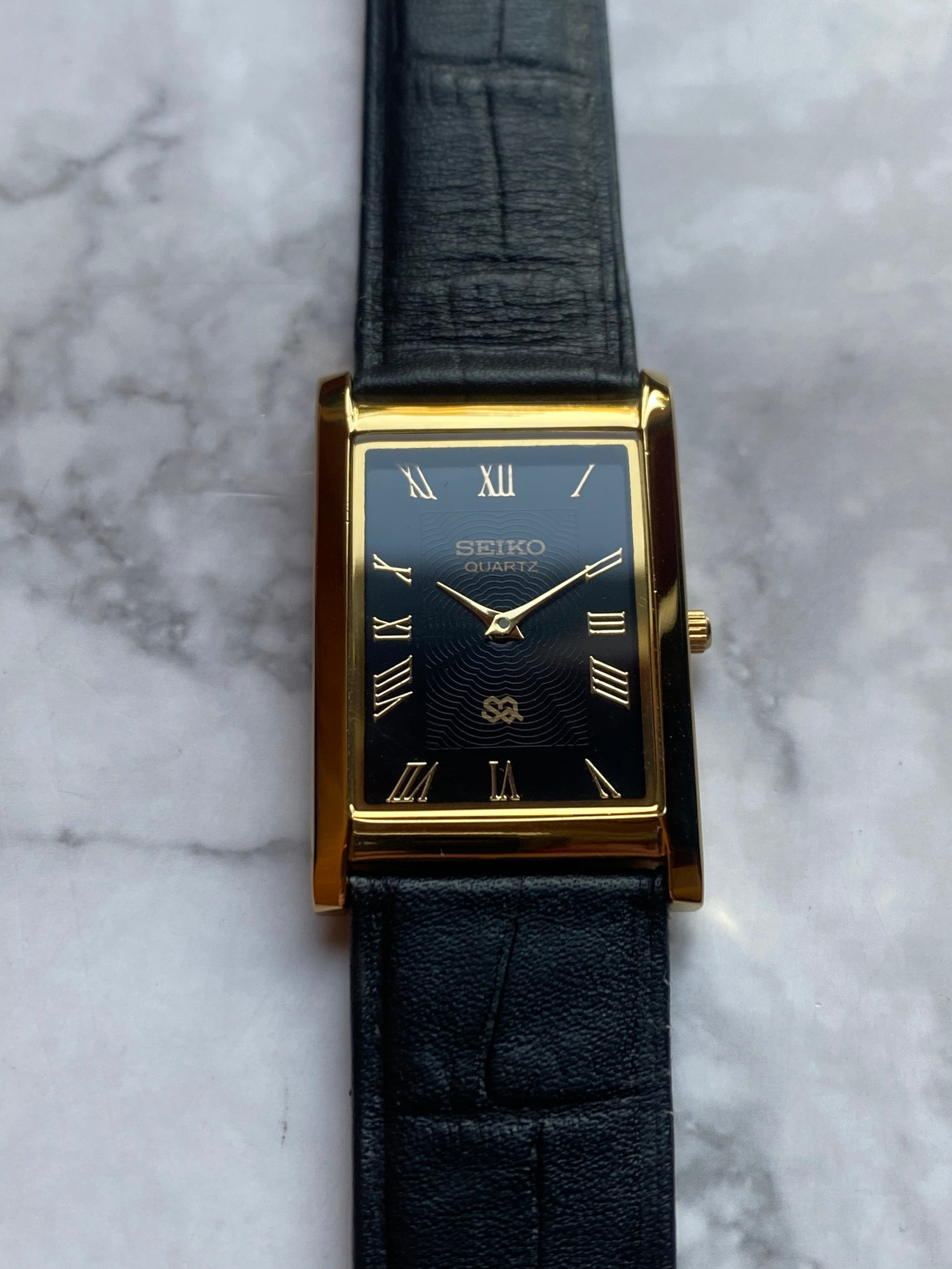 Seiko sq tank quartz so 325714 the wrist watcher