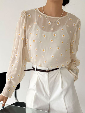 blouse transparente